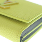Louis Vuitton Portefeuille Capucines XS LV Logo Yellow Wallet — view 6