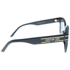 Dior Signature Logo Temple Sunglasses Black Gold Eyewear — view 3