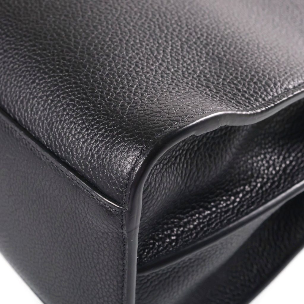 Saint Laurent Paris Thin Sac de Jour Large Gray Leather 2-Way Shoulder Bag Black — view 6