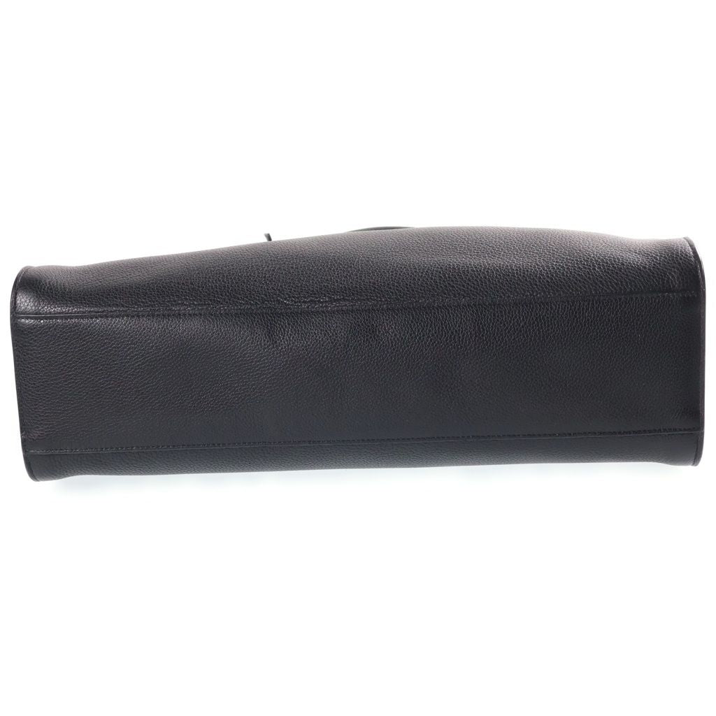 Saint Laurent Paris Thin Sac de Jour Large Gray Leather 2-Way Shoulder Bag Black — view 4