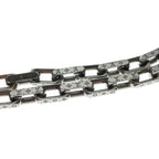 Louis Vuitton Collier Monogram Chain Necklace Silver — view 3