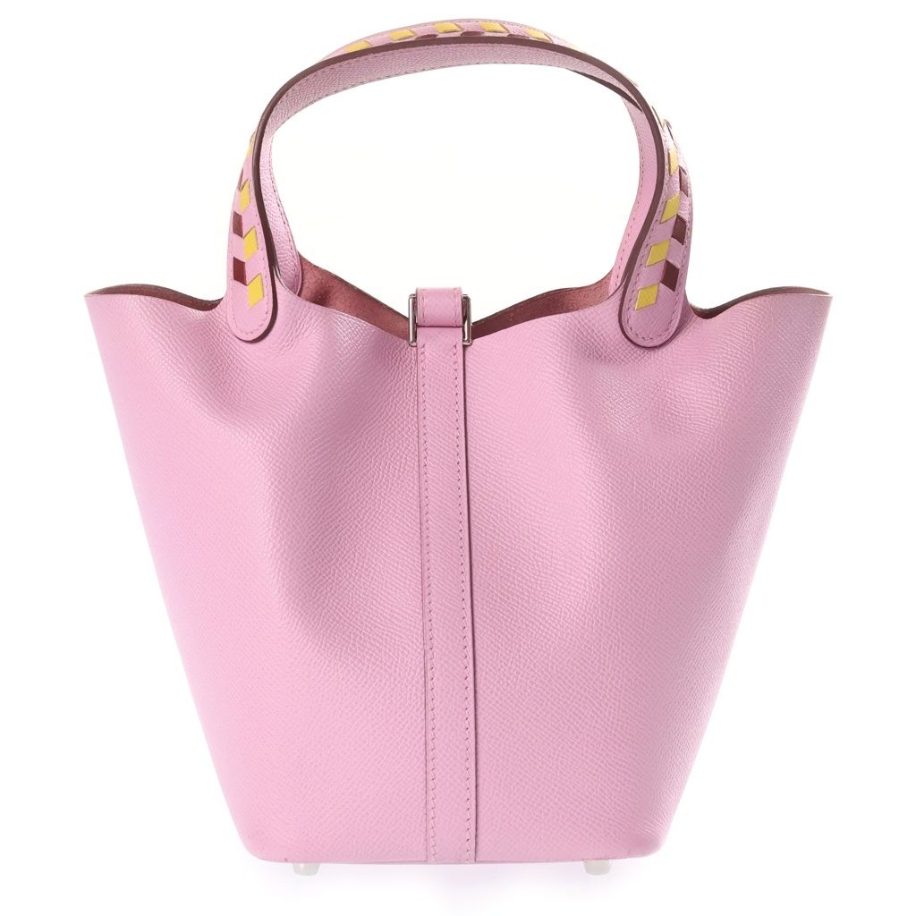 Hermes Picotin Lock PM Tresage Mauve Sylvestre Jaune Naple Rouge Ash Epsom — view 2