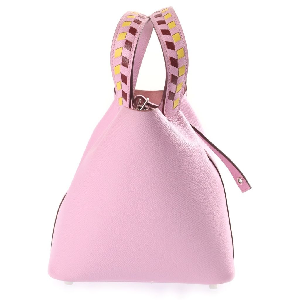 Hermes Picotin Lock PM Tresage Mauve Sylvestre Jaune Naple Rouge Ash Epsom — view 3