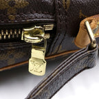 Louis Vuitton Monogram Danube Shoulder Bag Leather Brown — view 7