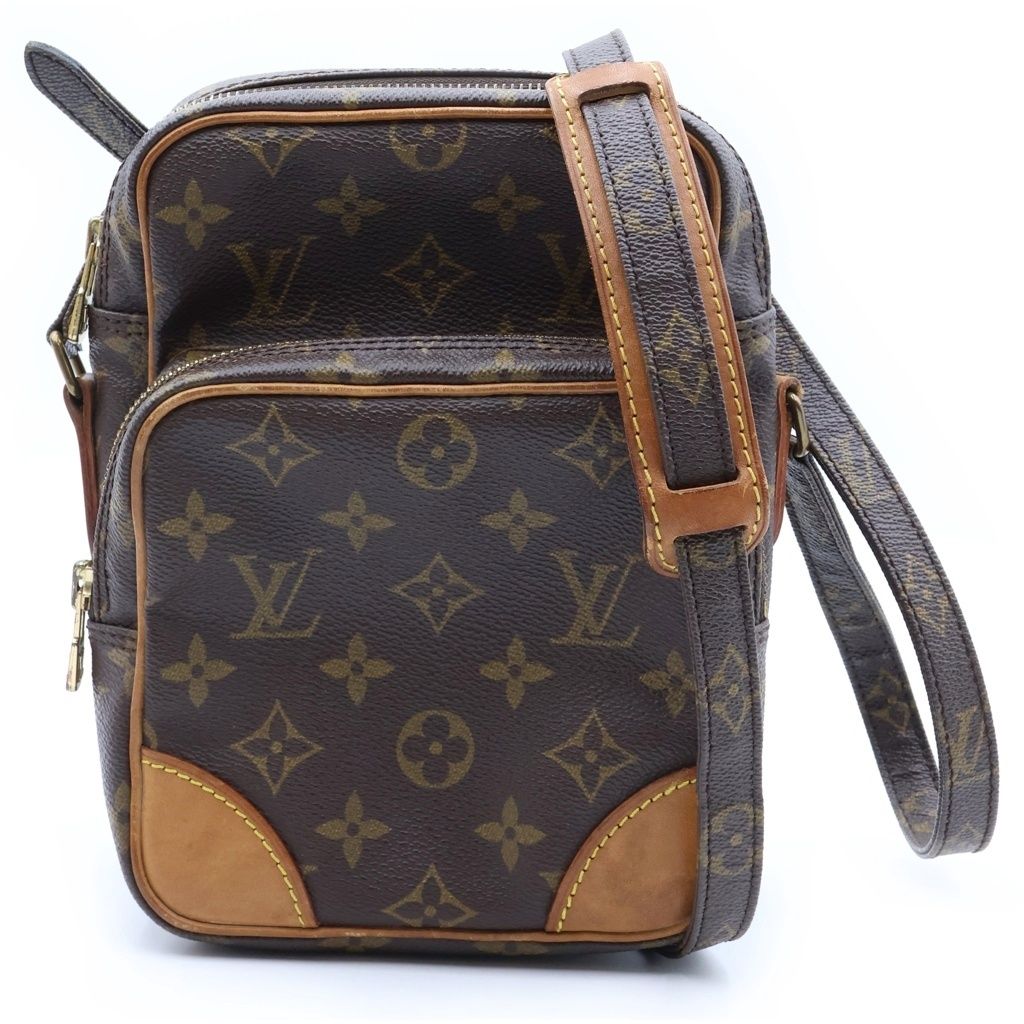 Louis Vuitton Monogram Amazon Shoulder Bag Leather Brown