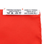 Hermes les Cavaliers Dor Yellow Knight of Gold 90 Silk Scarf Red — view 5