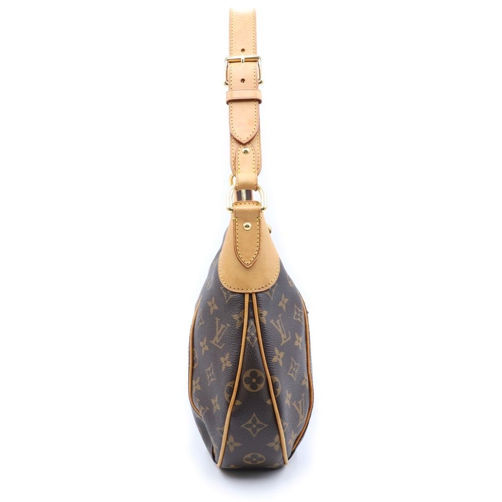 Louis Vuitton Monogram Thames GM Bag Brown Leather Gold — view 3