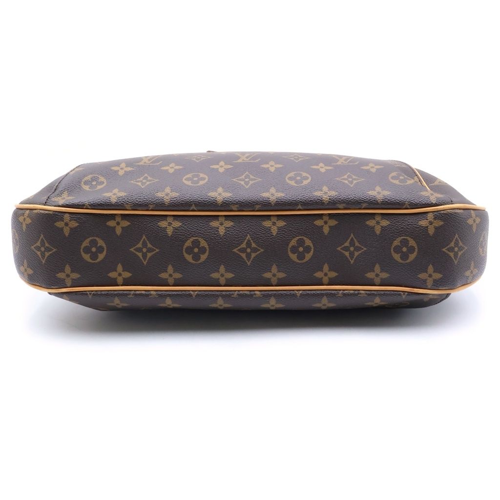 Louis Vuitton Monogram Thames GM Bag Brown Leather Gold — view 4