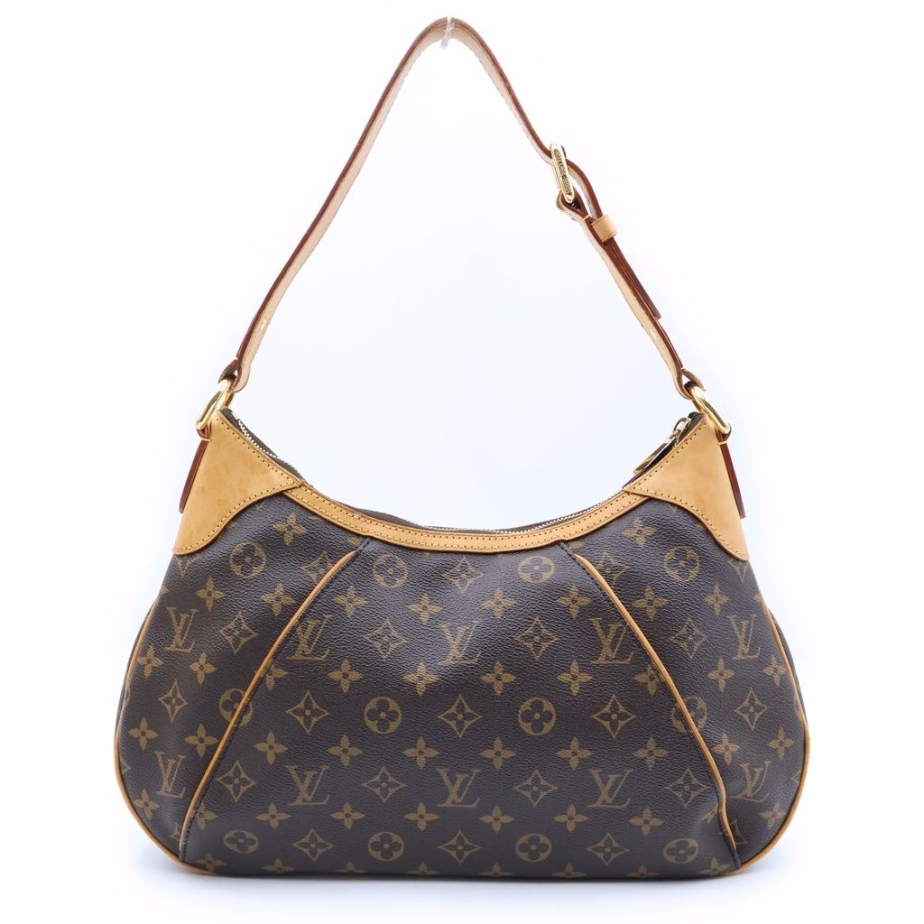 Louis Vuitton Monogram Thames GM Bag Brown Leather Gold — view 2