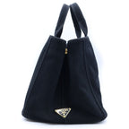 Prada Canapa Side Canvas 2-Way Bag Black — view 3
