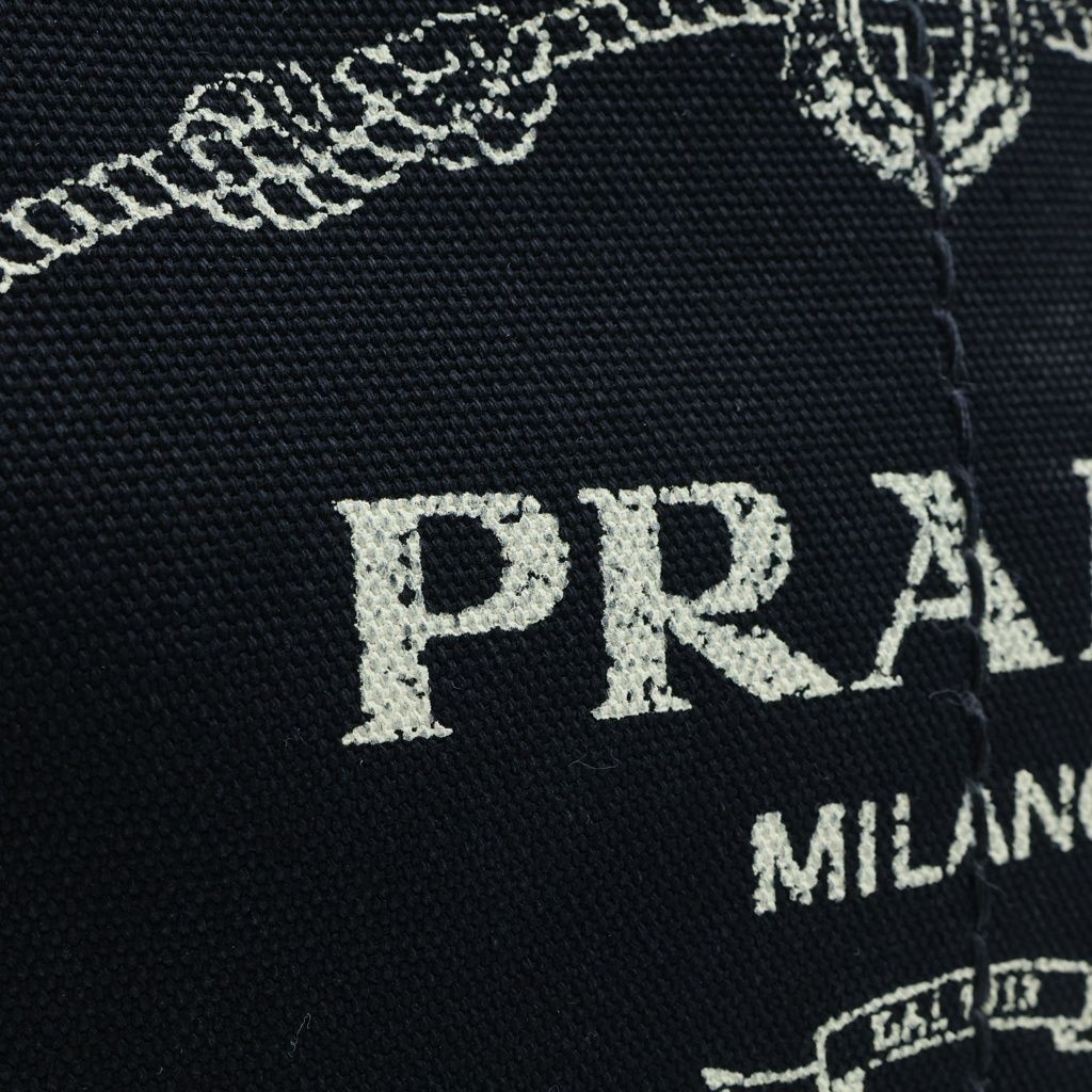 Prada Canapa Side Canvas 2-Way Bag Black — view 7