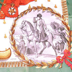 Hermes Carre 90 Napoleon Silk Scarf Green — view 2