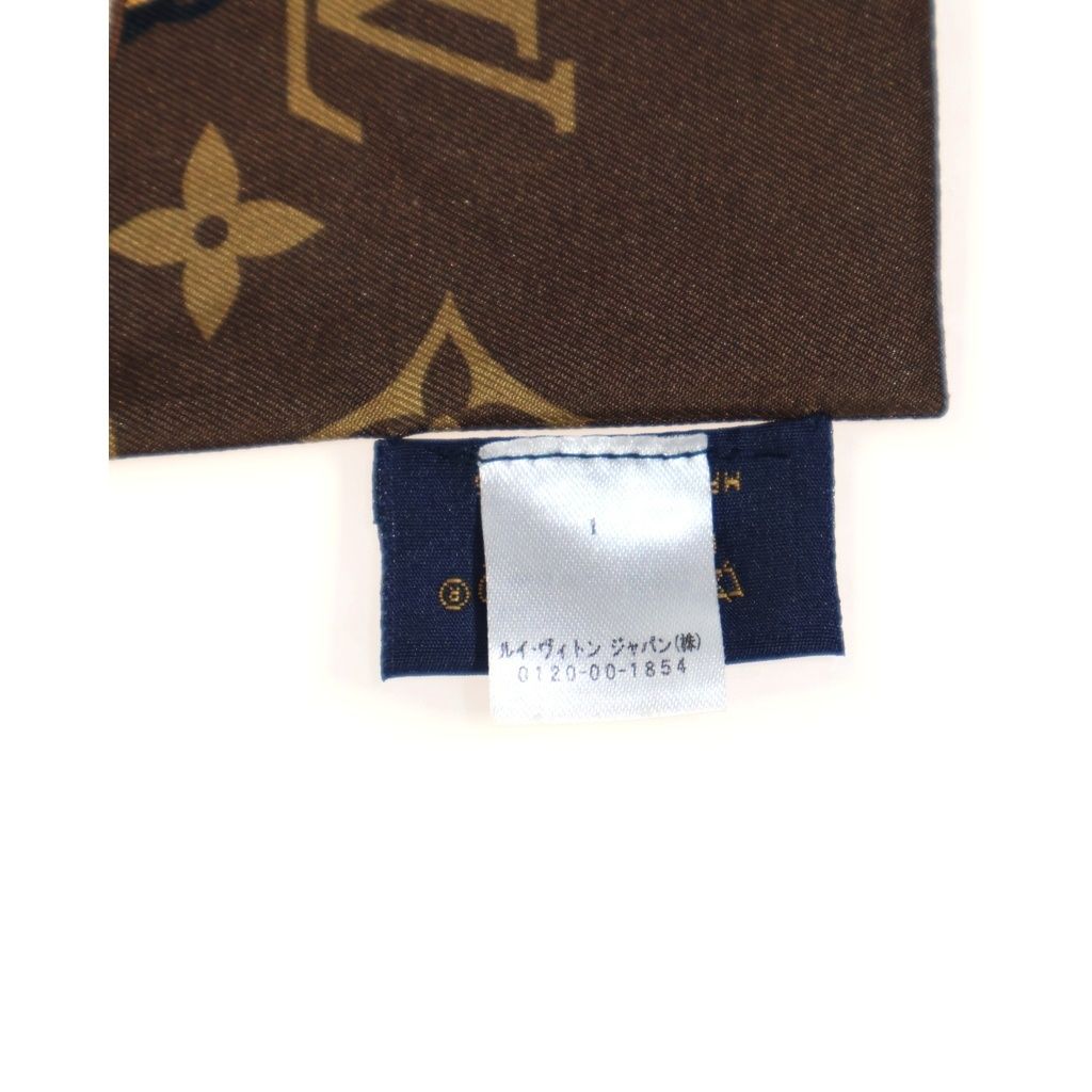 Louis Vuitton Bandeau Monogram Confidential Scarf Brown — view 6
