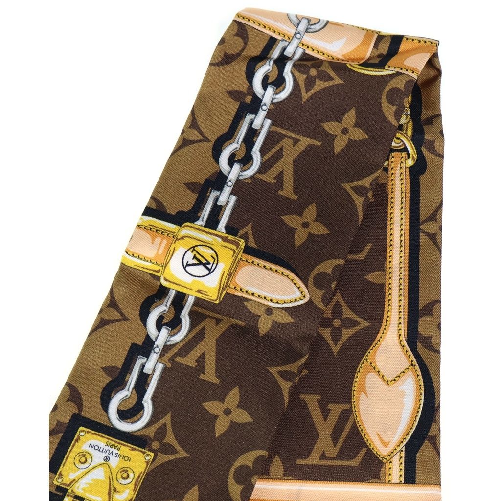 Louis Vuitton Bandeau Monogram Confidential Scarf Brown — view 2