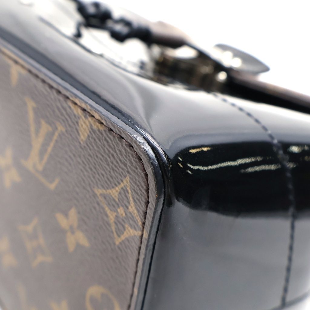 Louis Vuitton Monogram Vernis Hot Spring 2-Way Handbag Backpack Black Brown — view 5