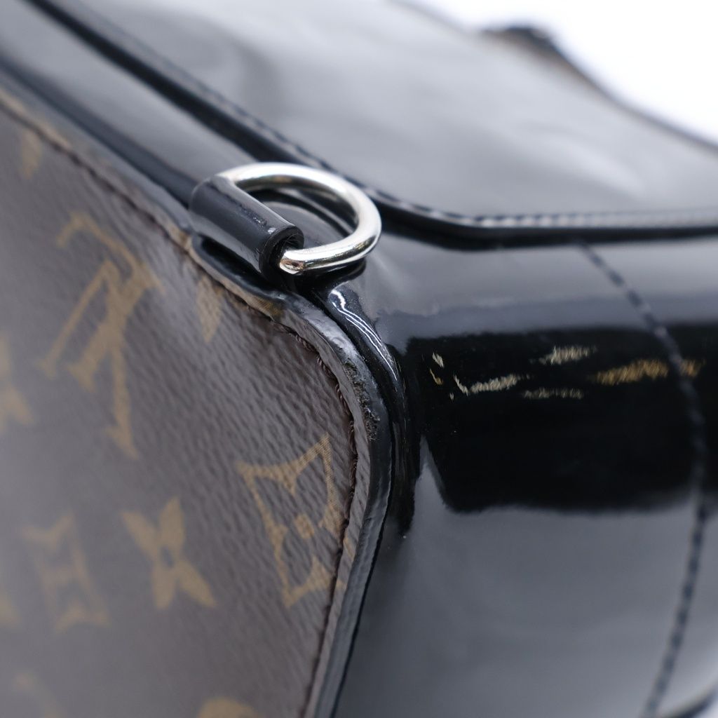 Louis Vuitton Monogram Vernis Hot Spring 2-Way Handbag Backpack Black Brown — view 6