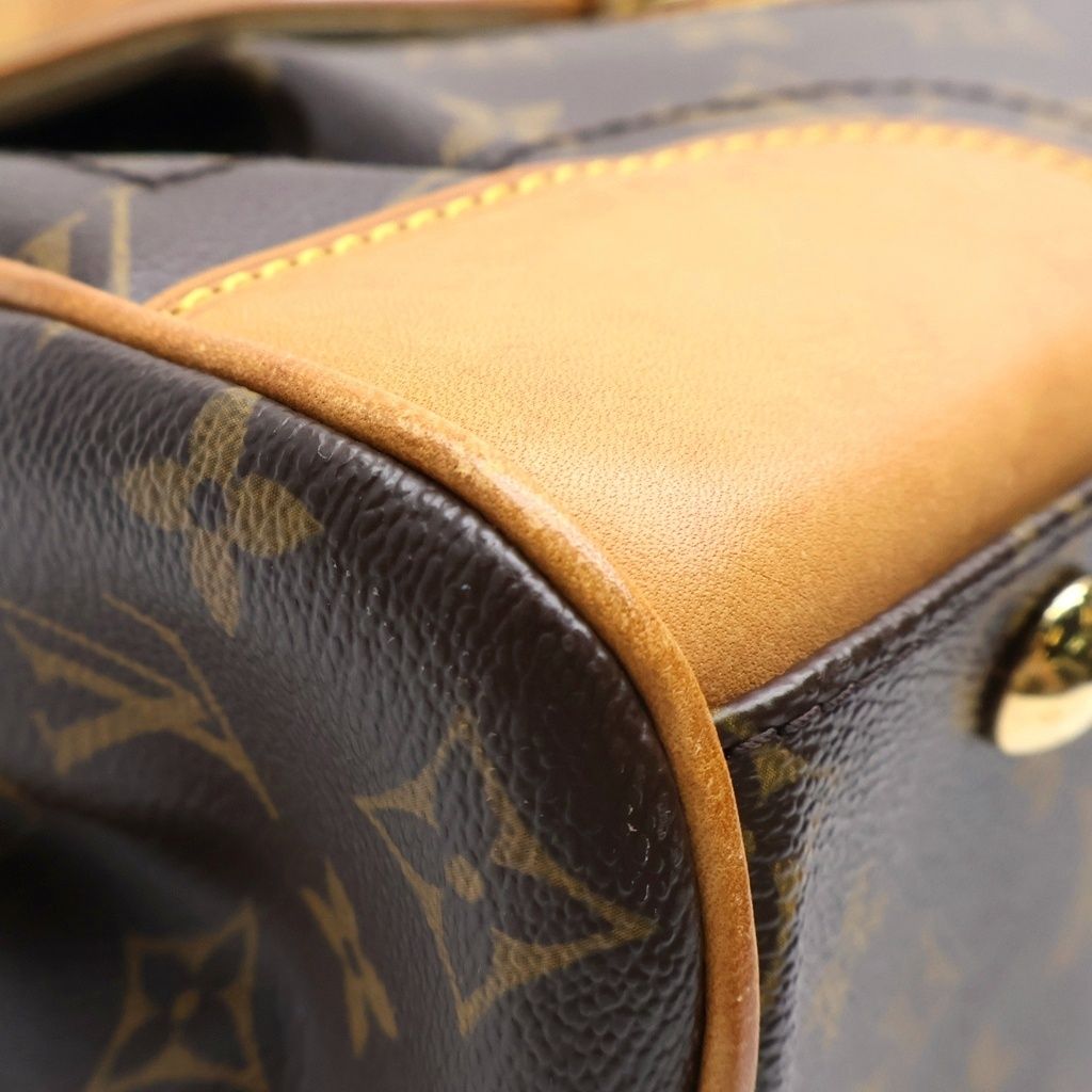 Louis Vuitton Monogram Beverly MM Bag Brown Leather Gold — view 6
