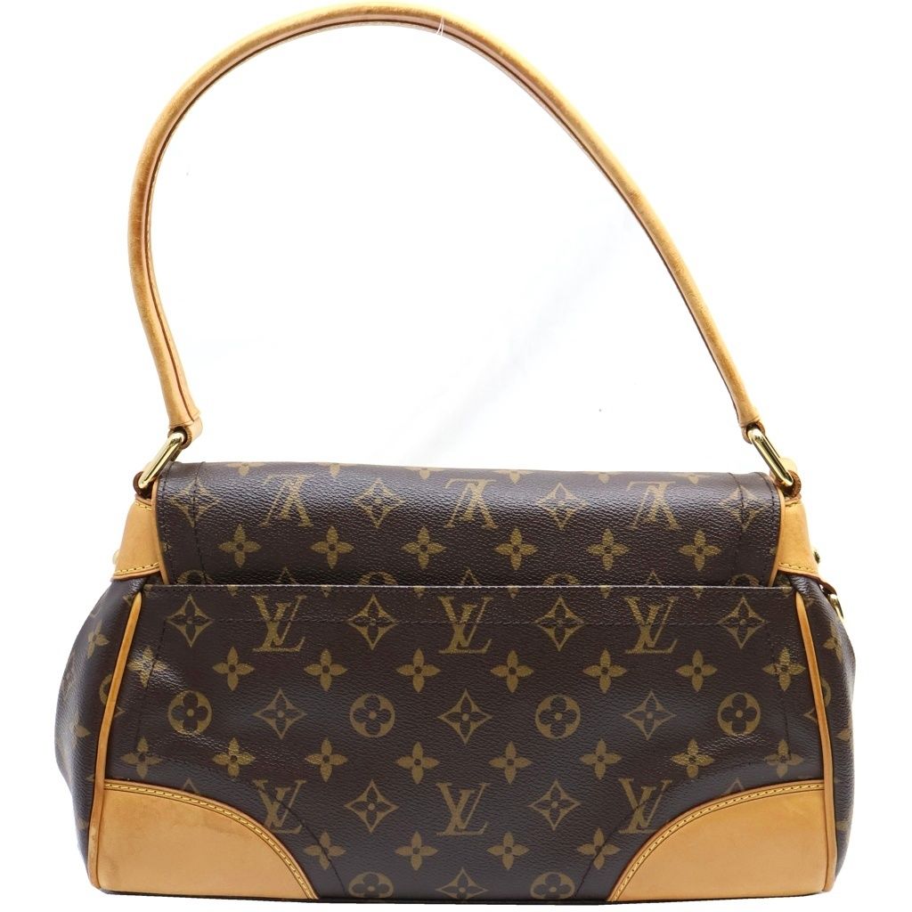 Louis Vuitton Monogram Beverly MM Bag Brown Leather Gold — view 2
