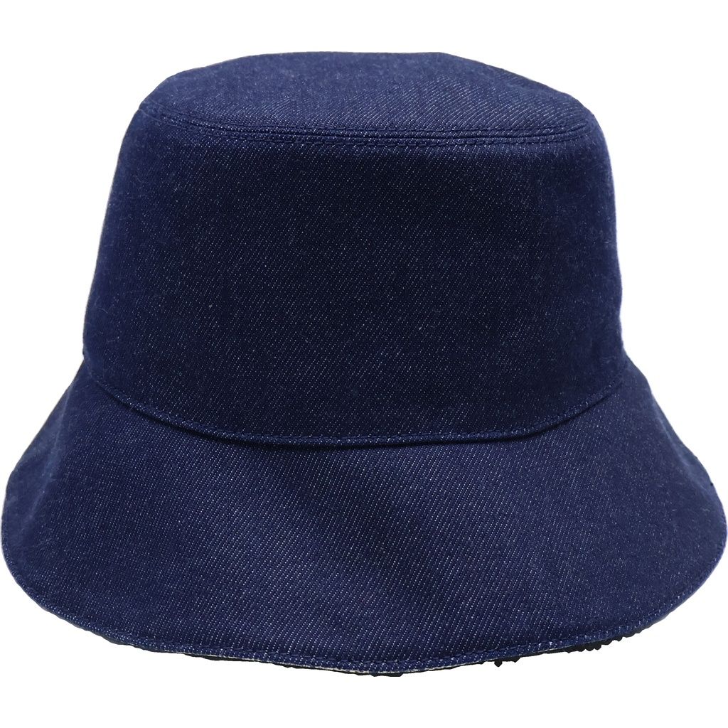 Gucci Leather Denim Bucket Hat Navy — view 2