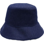 Gucci Leather Denim Bucket Hat Navy — view 2