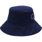 Gucci Leather Denim Bucket Hat Navy — view 3