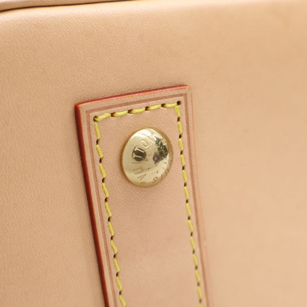 Louis Vuitton Monogram Alma BB 2-Way Shoulder Bag Brown Leather Gold — view 6