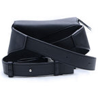 Loewe Puzzle Mini Bum Bag Black Leather Silver — view 2