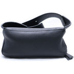 Loewe Puzzle Mini Bum Bag Black Leather Silver — view 4