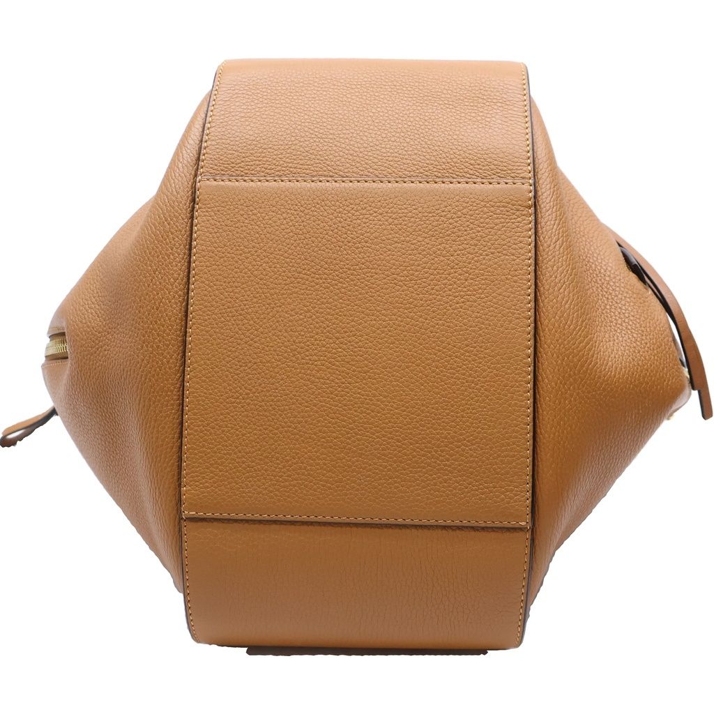 Loewe Hammock Small 2-Way Shoulder Bag Brown Leather Gold — view 4