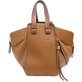 Loewe Hammock Small 2-Way Shoulder Bag Brown Leather Gold