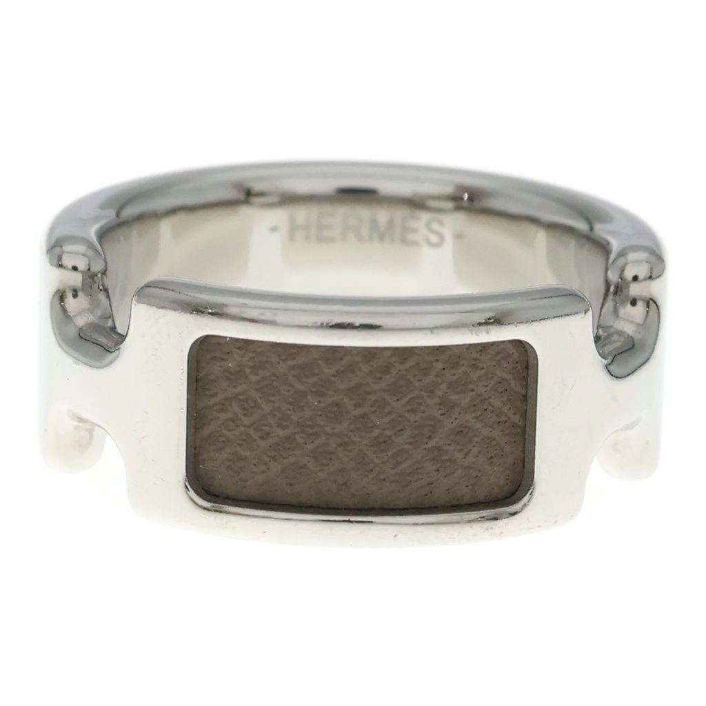 Hermes Olympe Ring Etoupe Silver
