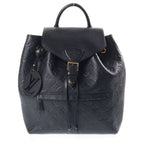 Louis Vuitton Monogram Empreinte Montsouris PM Backpack Leather Black