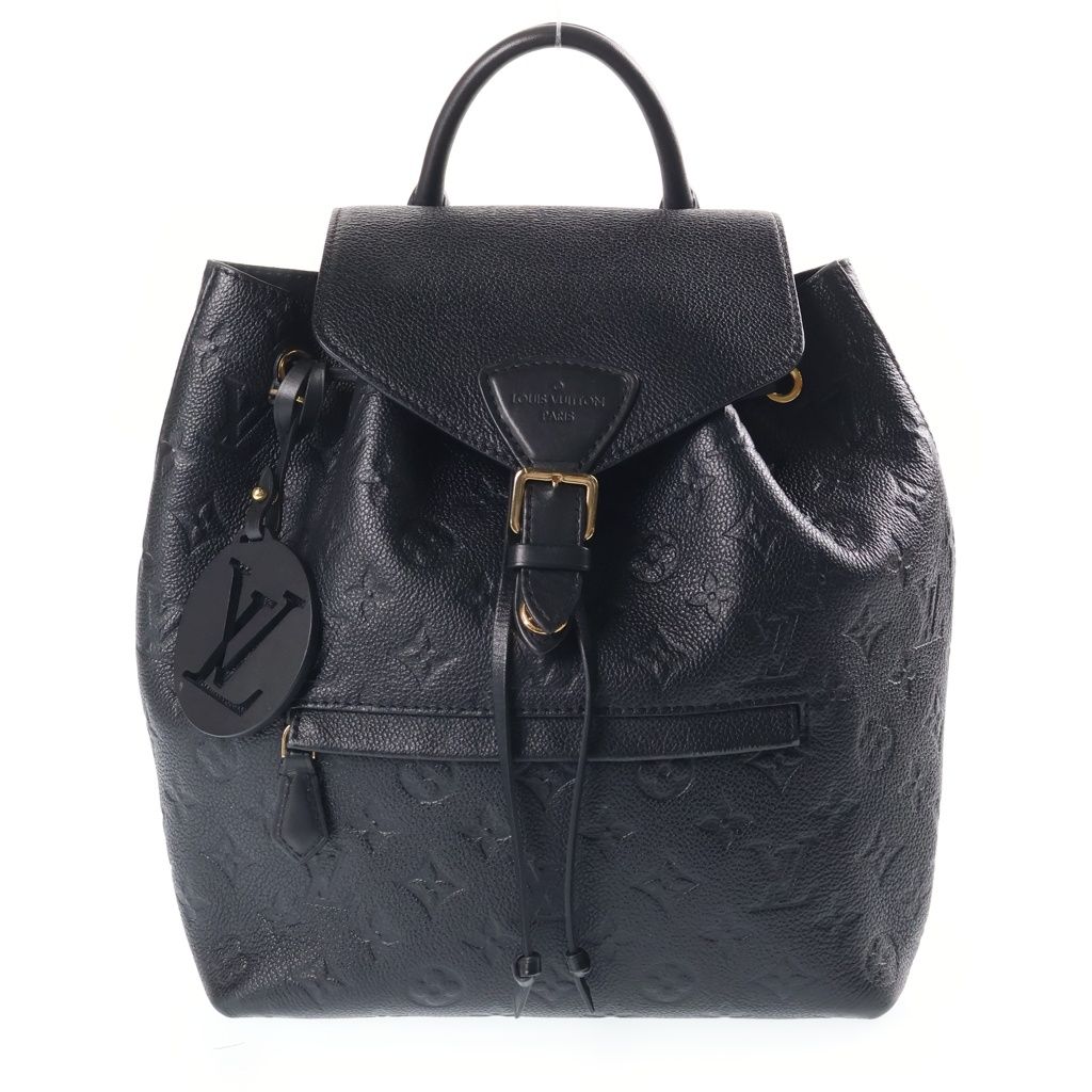 Louis Vuitton Monogram Empreinte Montsouris PM Backpack Leather Black