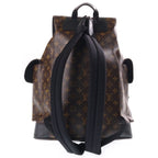 Louis Vuitton Monogram Macassar Christopher MM Leather Backpack Brown — view 2