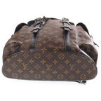 Louis Vuitton Monogram Macassar Christopher MM Leather Backpack Brown — view 4