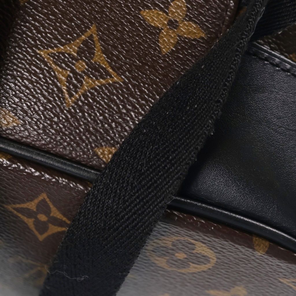 Louis Vuitton Monogram Macassar Christopher MM Leather Backpack Brown — view 7