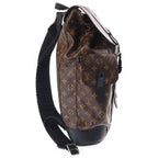 Louis Vuitton Monogram Macassar Christopher MM Leather Backpack Brown — view 3