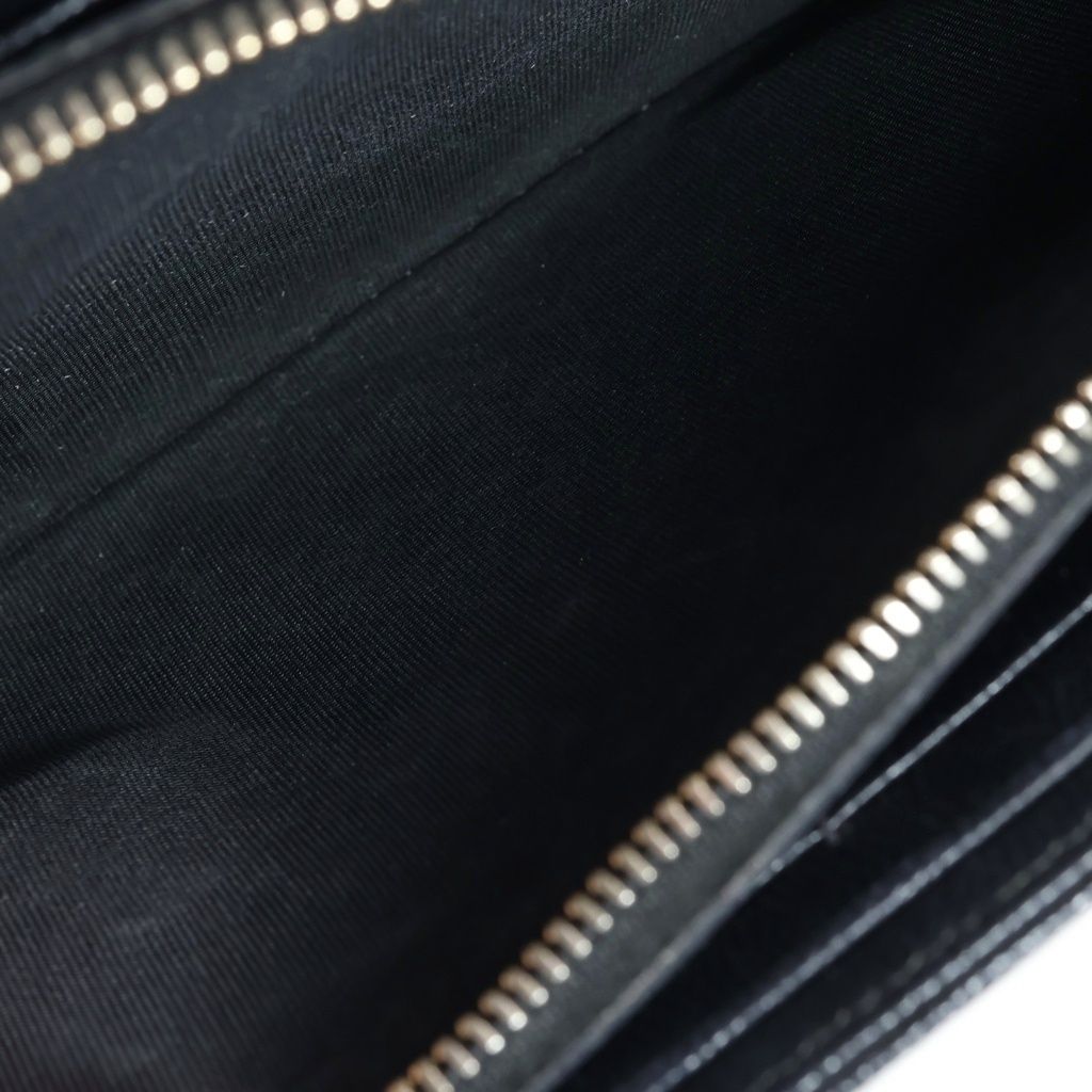 Saint Laurent Paris Cassandra Logo Envelope Leather Chain Shoulder Bag Black — view 8