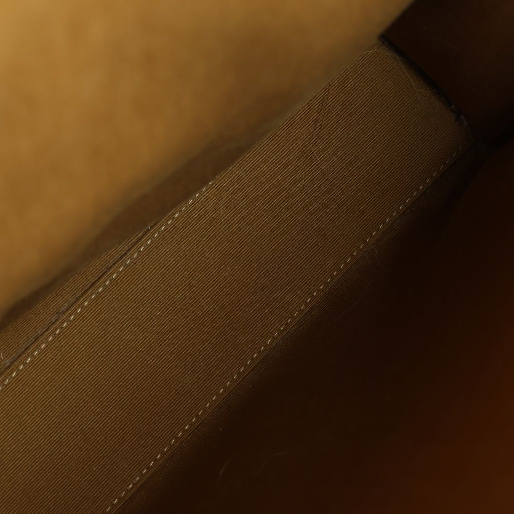 Celine Vertical Cabas Small Triomphe Leather 2-Way Bag Brown Gold — view 8