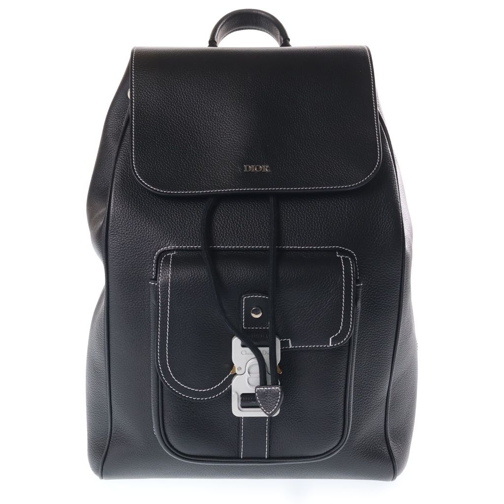 Dior Saddle Backpack Leather Black