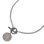 Hermes Amulette Crude Sellier Necklace Silver
