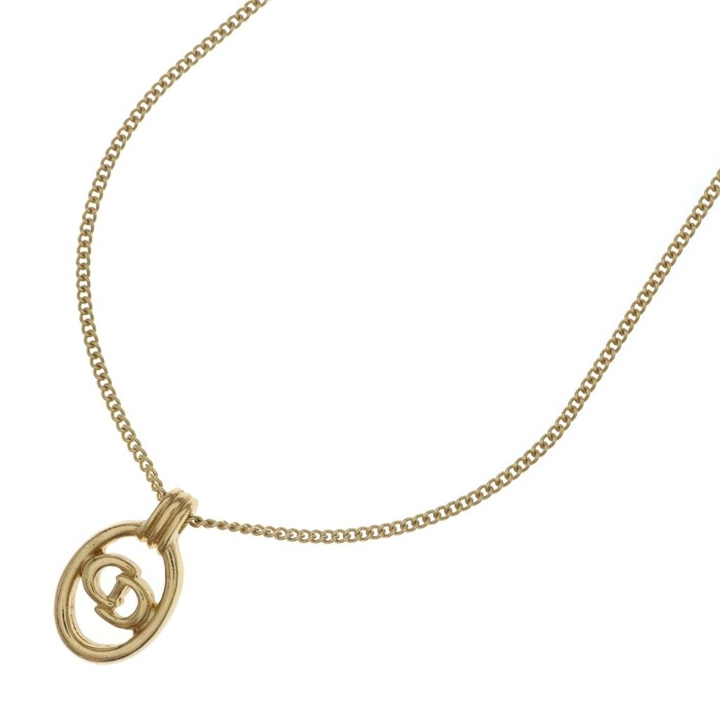 Dior CD Logo Pendant Plated Gold