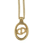 Dior CD Logo Pendant Plated Gold — view 3