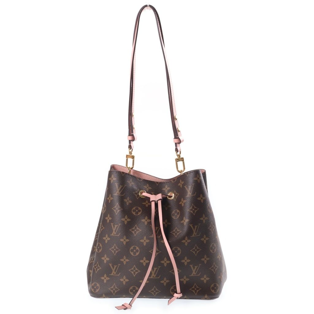 Louis Vuitton Monogram Neo Noe Shoulder Bag Brown Rose Poudre — view 2
