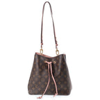 Louis Vuitton Monogram Neo Noe Shoulder Bag Brown Rose Poudre — view 2