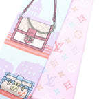 Louis Vuitton Bandeau Sky Line Silk Scarf Pink — view 4
