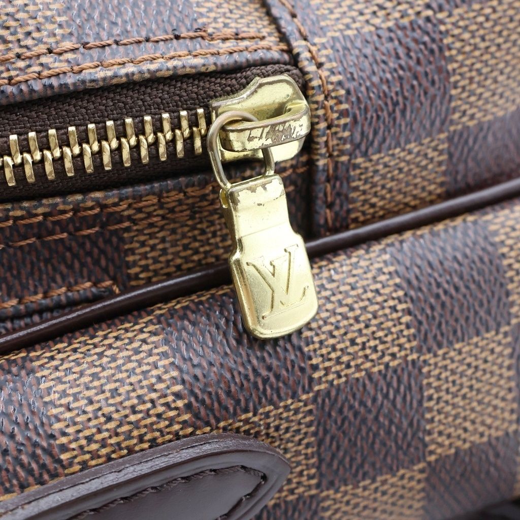 Louis Vuitton Damier Amazon Mini Shoulder Bag Brown Leather Gold — view 6