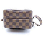 Louis Vuitton Damier Amazon Mini Shoulder Bag Brown Leather Gold — view 4