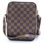 Louis Vuitton Damier Amazon Mini Shoulder Bag Brown Leather Gold — view 2