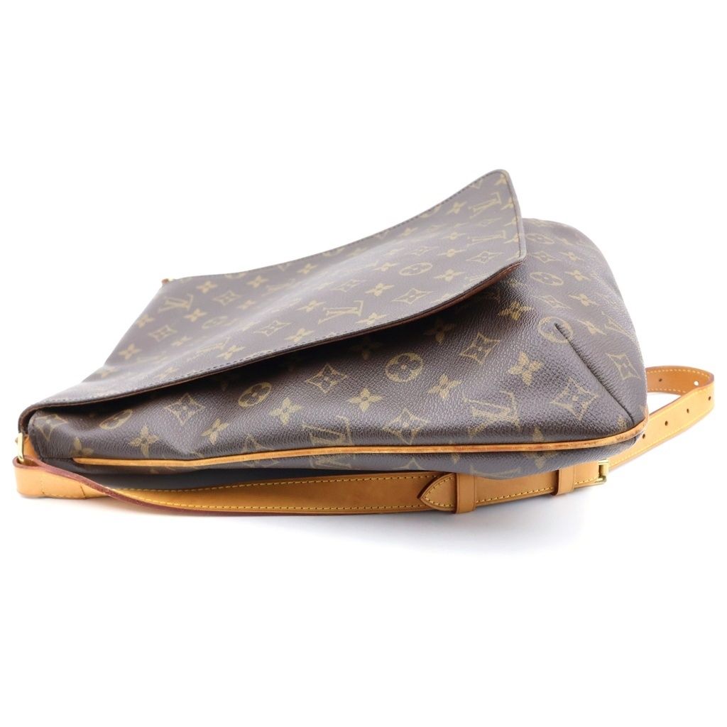 Louis Vuitton Monogram Musette Leather Shoulder Bag Brown — view 3